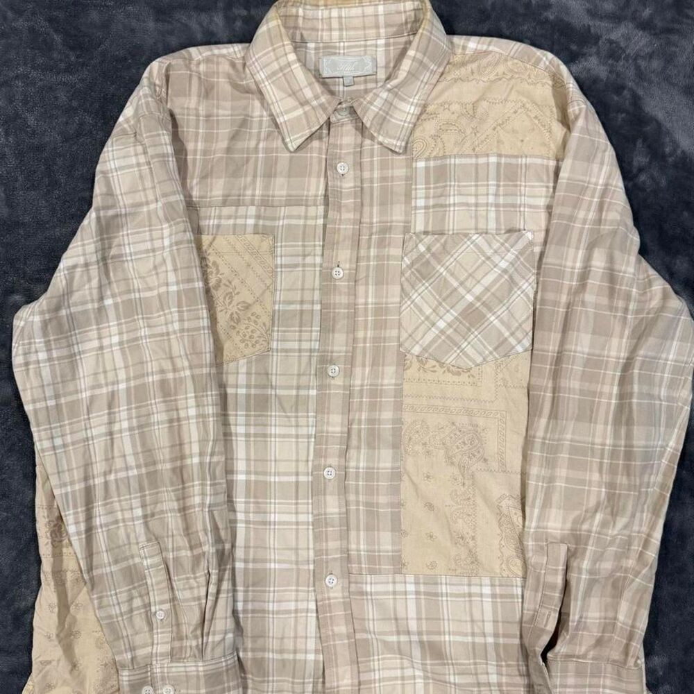 Kith Men's Tan and Cream Shirt